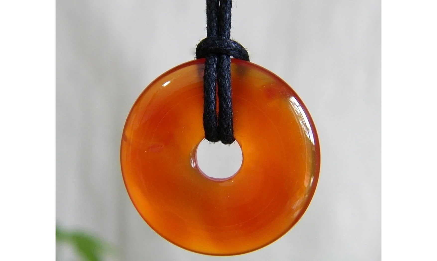 Cornaline Donuts pierre pendentif