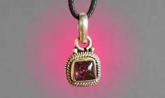Amethyst & 925 Silver plated pendant