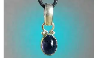 Iolite (Cordierite) & 925 Silver plated