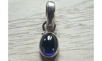Iolite pierre pendentif & Argent