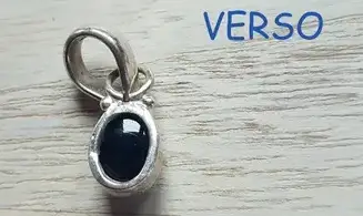 Iolite pierre pendentif & Argent
