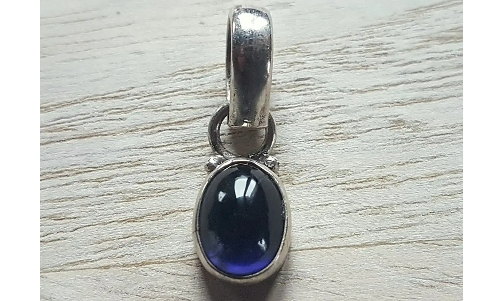 Iolite pierre pendentif & Argent