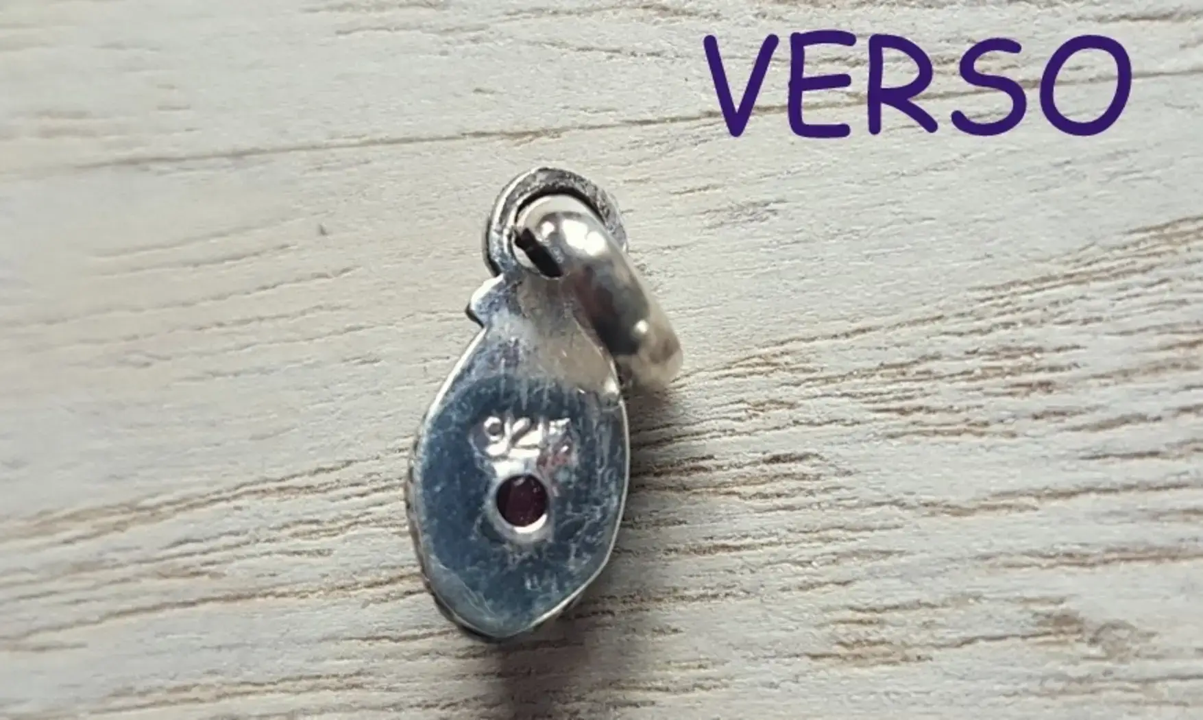 Amethyst & 925 Silver plated pendant