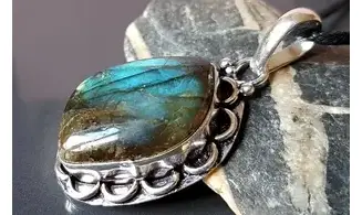 Labradorite 1 pendentif & Argent