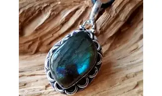 Labradorite 1 pendentif & Argent