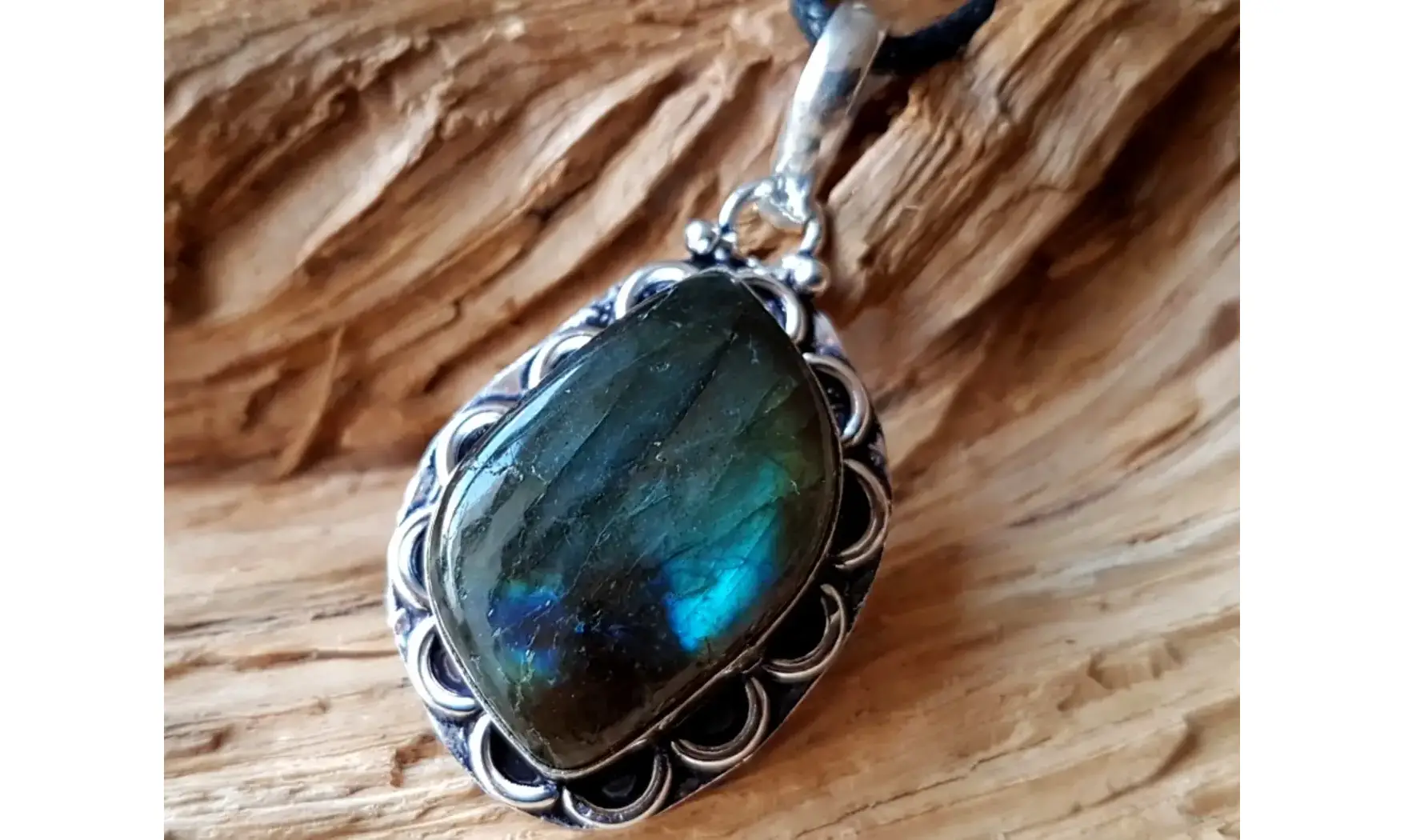 Labradorite 1 pendentif & Argent