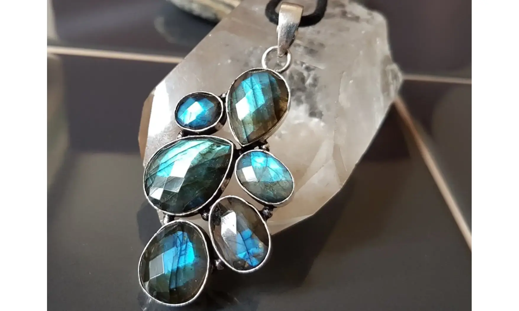 Labradorite 9 pendentif & Argent