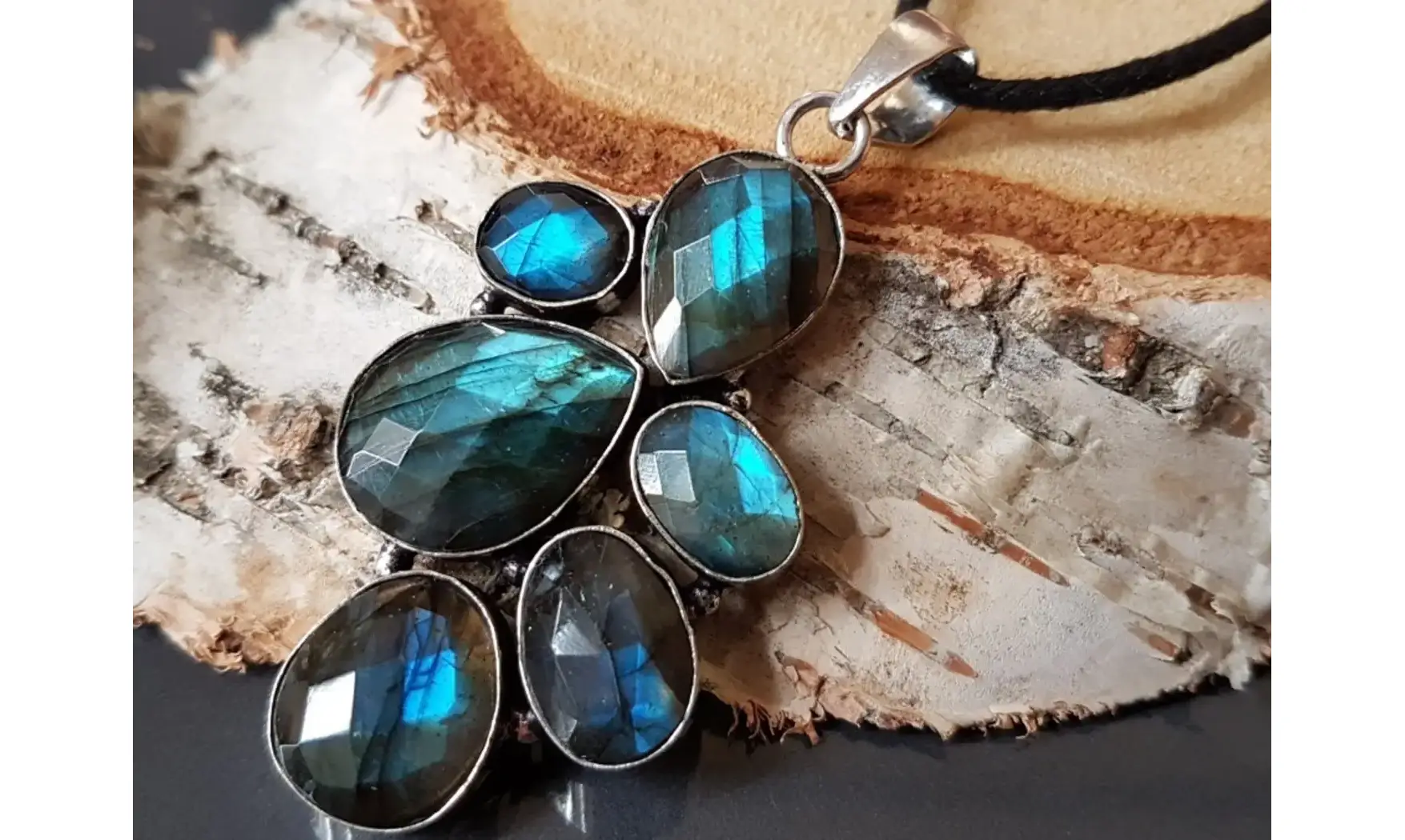 Labradorite 9 pendentif & Argent