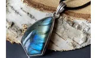 Labradorite 6 pendentif & Argent