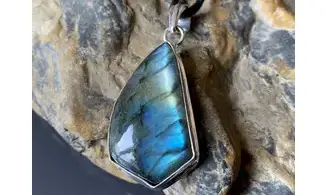 Labradorite 6 pendentif & Argent