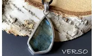 Labradorite 6 pendentif & Argent