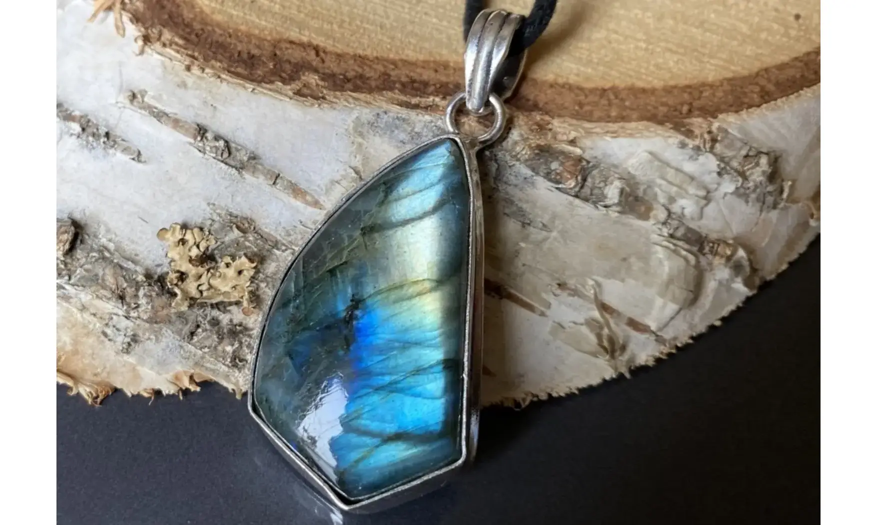 Labradorite 6 pendentif & Argent
