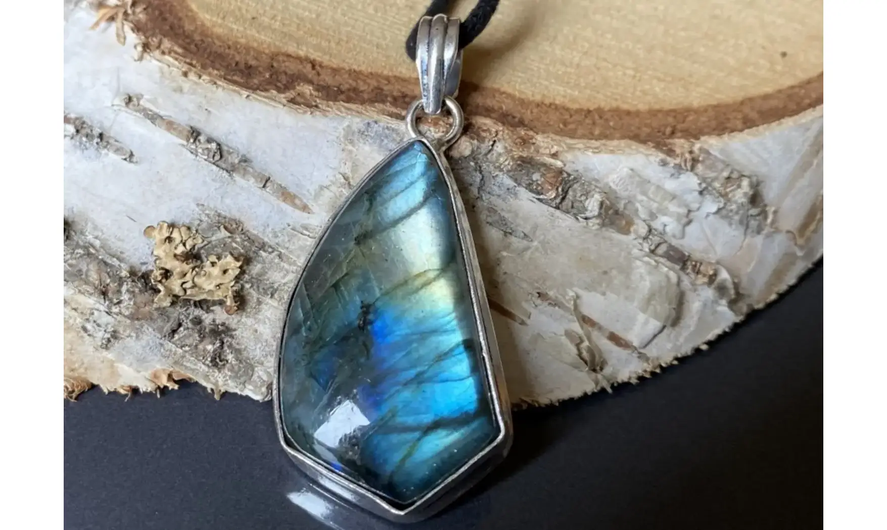 Labradorite 6 pendentif & Argent