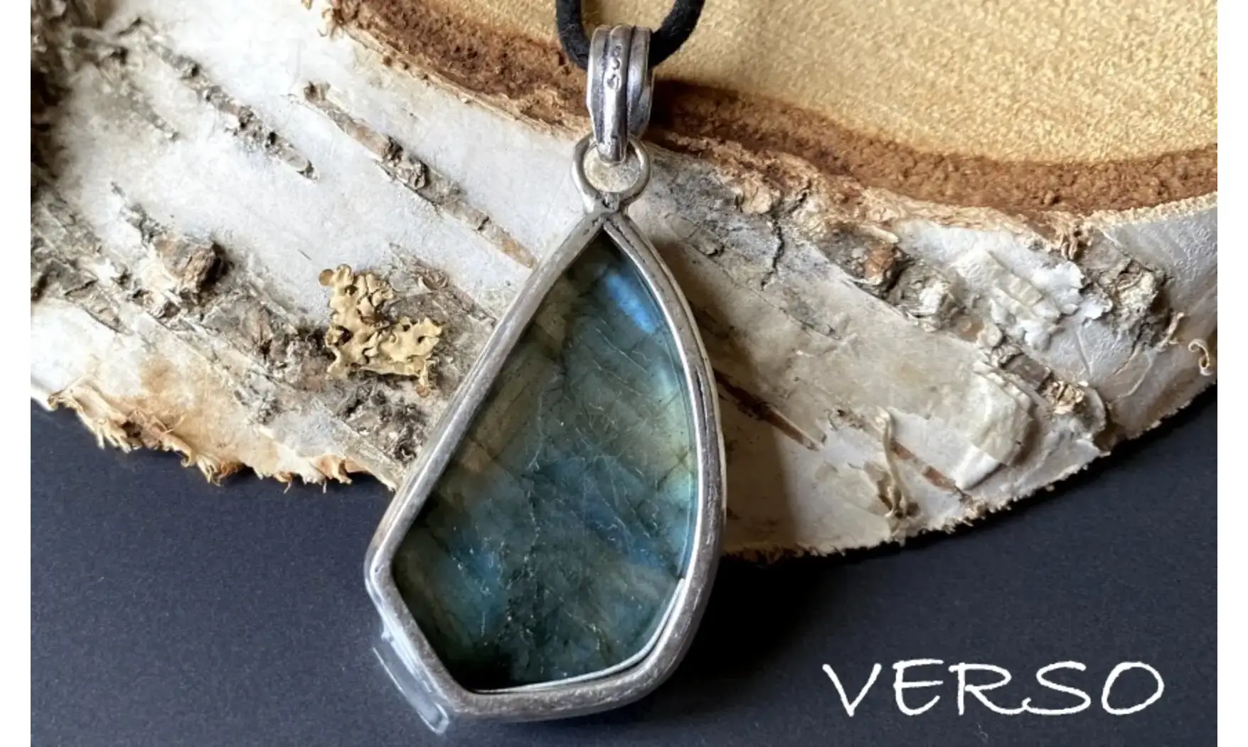 Labradorite 6 pendentif & Argent