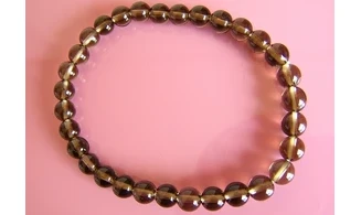 Smoky Quartz Round beads bracelet