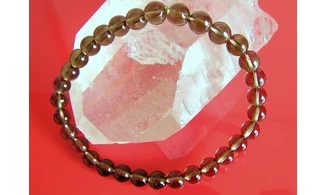 Smoky Quartz Round beads bracelet