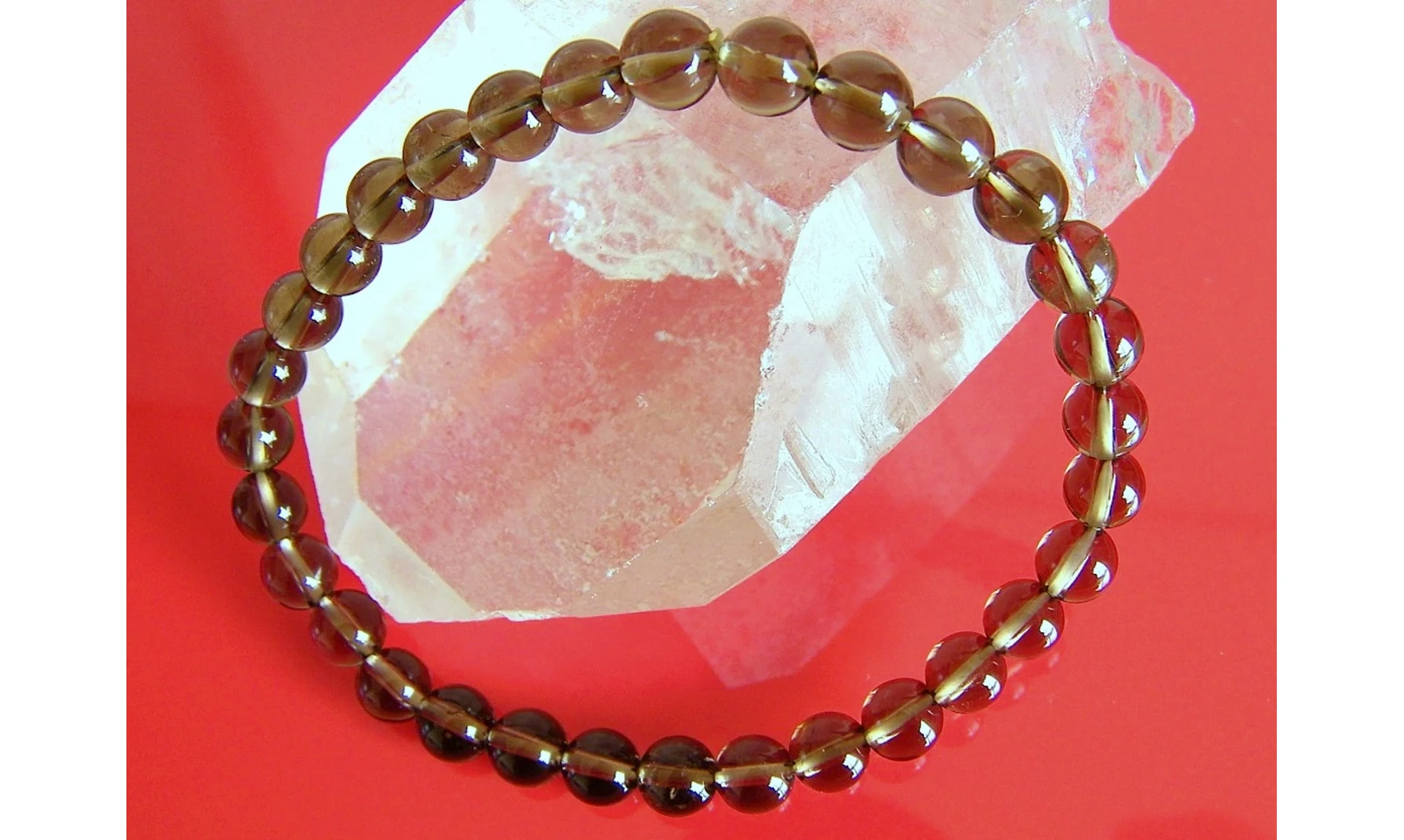 Quartz Fumé pierres Boules bracelet