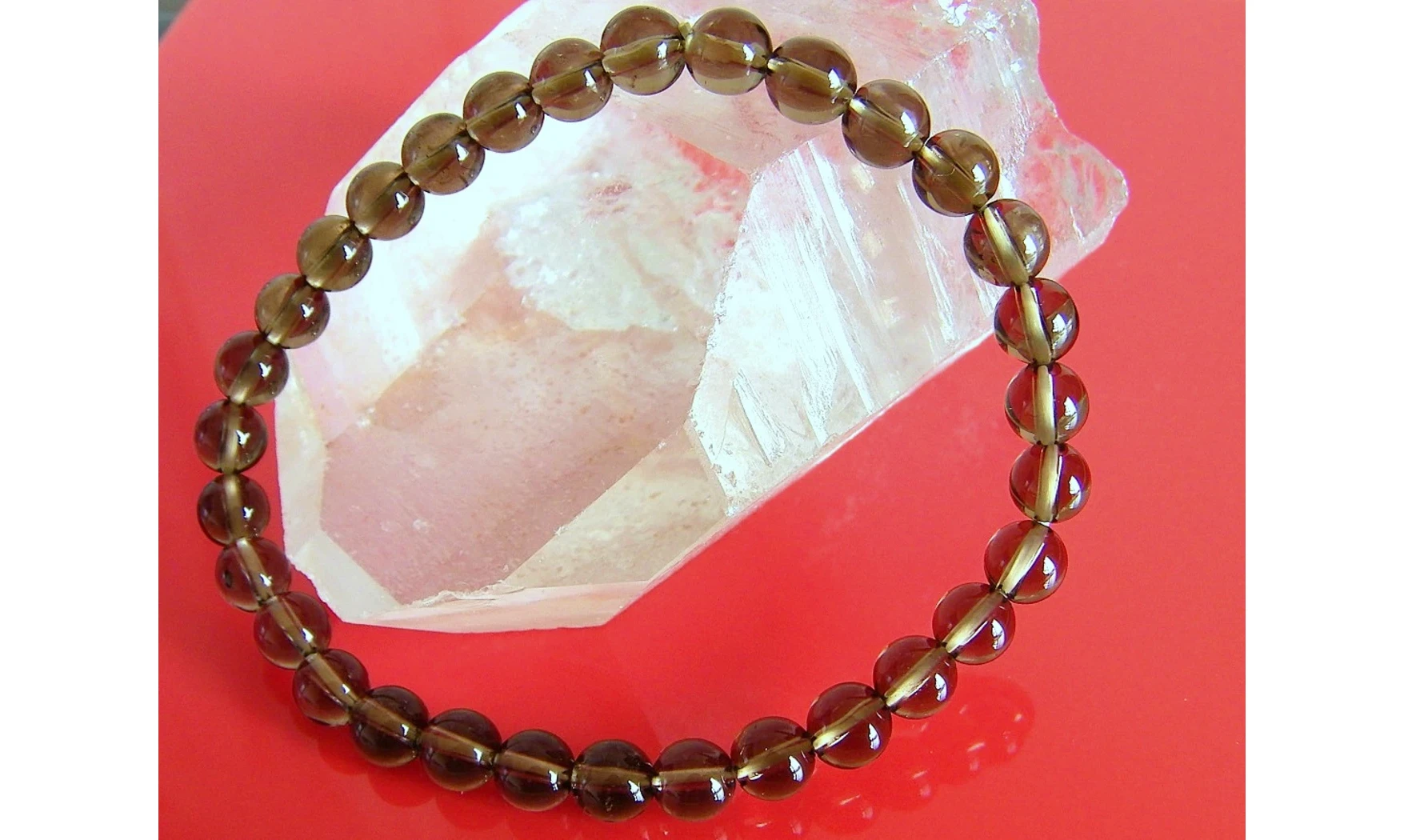 Quartz Fumé pierres Boules bracelet