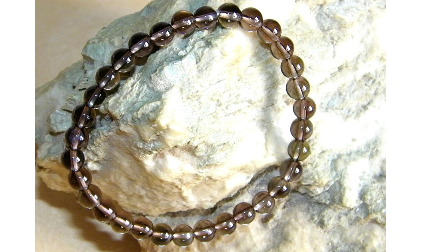Quartz Fumé pierres Boules bracelet