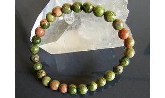 Unakite pierres Boules bracelet
