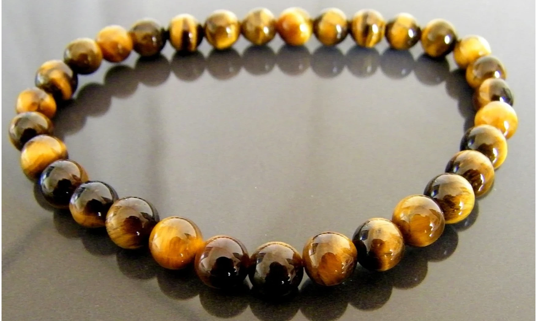 Oeil de Tigre pierres Boules bracelet