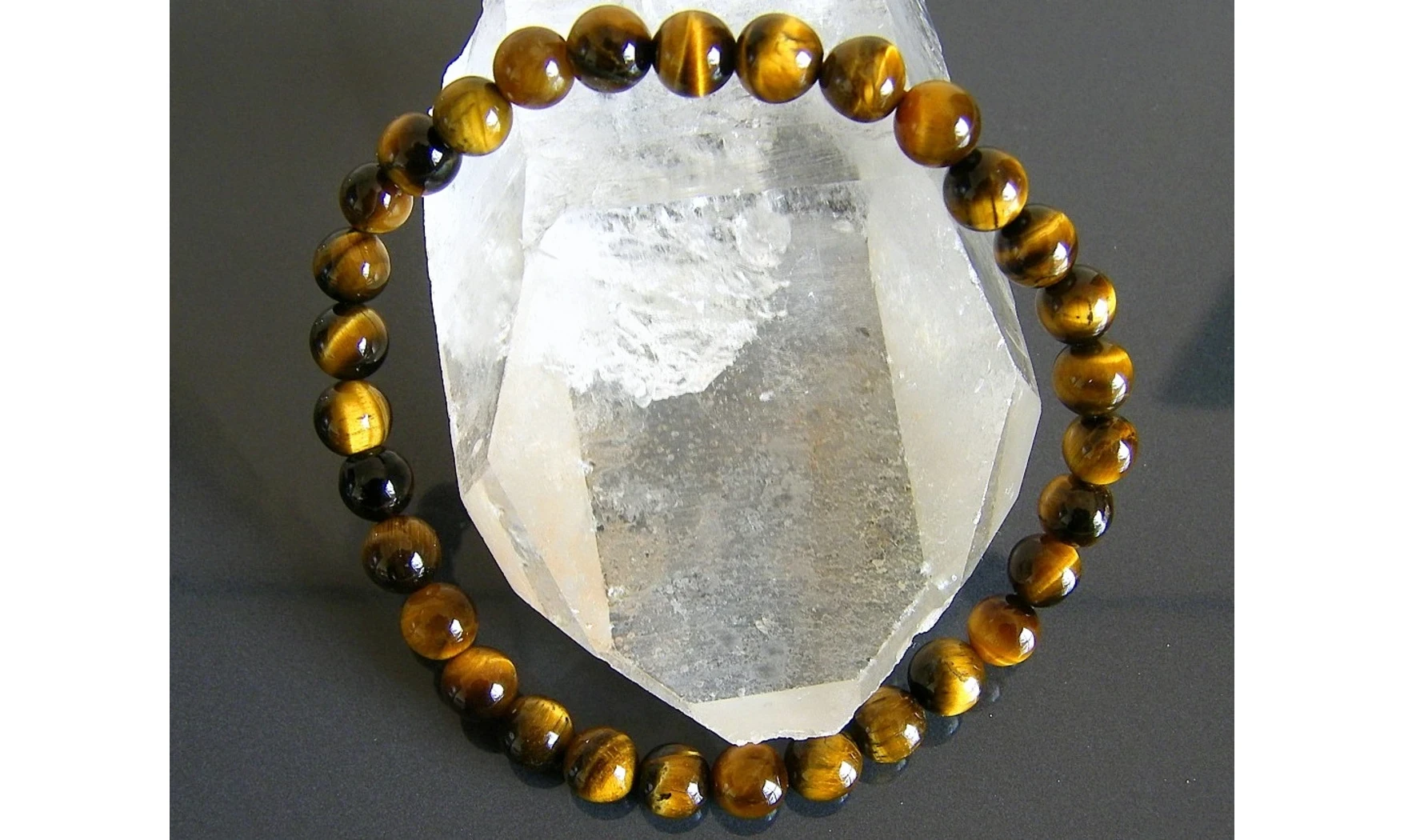 Oeil de Tigre pierres Boules bracelet