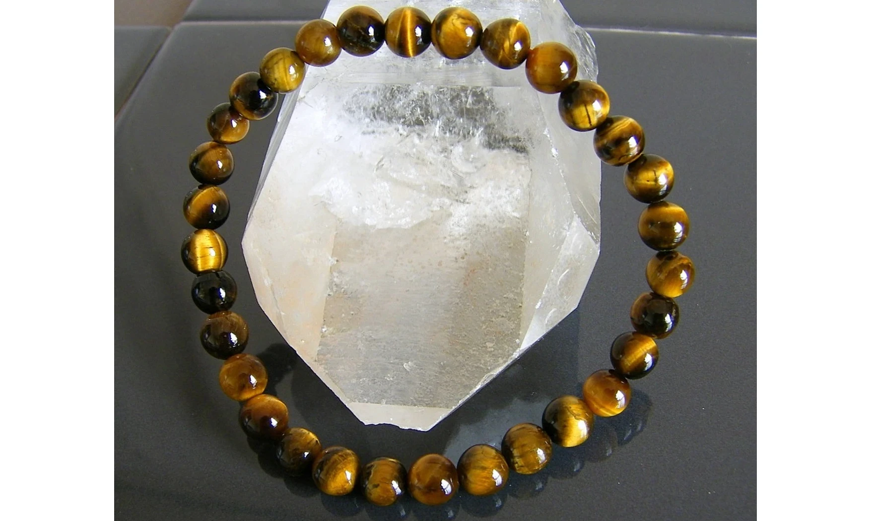 Oeil de Tigre pierres Boules bracelet