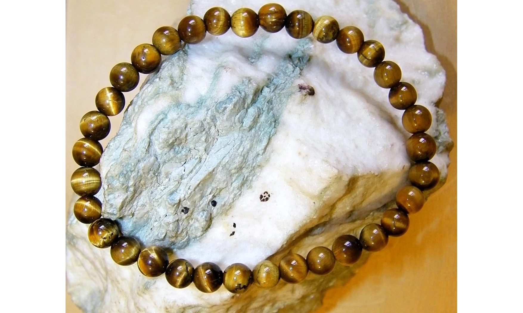 Oeil de Tigre pierres Boules bracelet