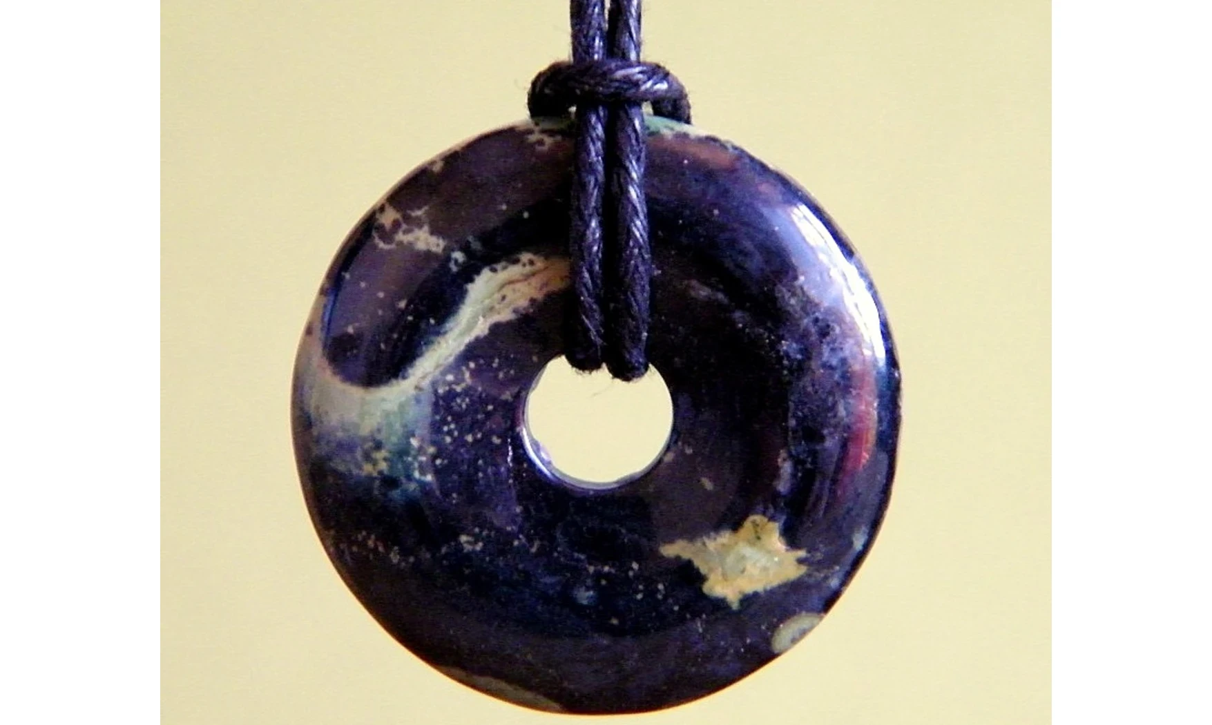 Jaspe kambaba Donuts pierre pendentif