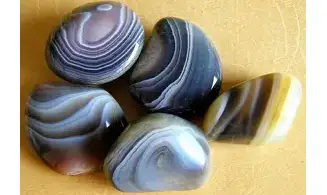 Banded Agate large tumbled stone
