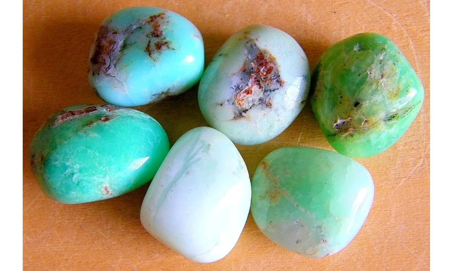 Chrysoprase pierre roulée