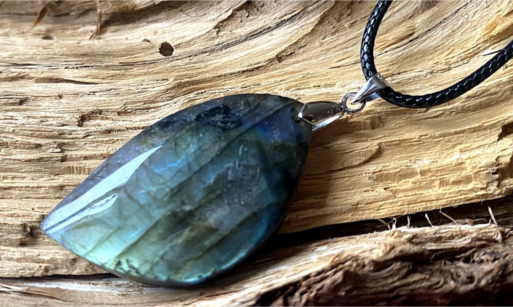 Labradorite Galet 5 pierre pendentif