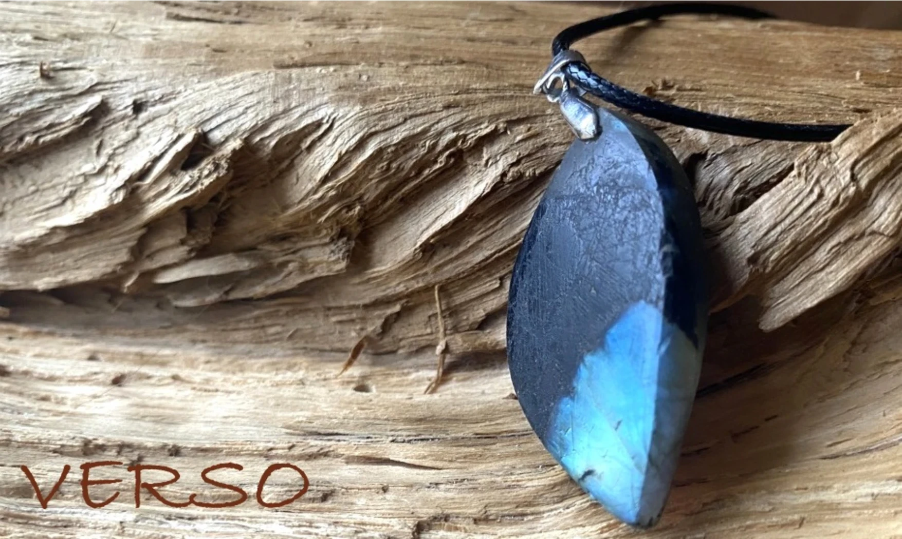 Labradorite Galet 5 pierre pendentif