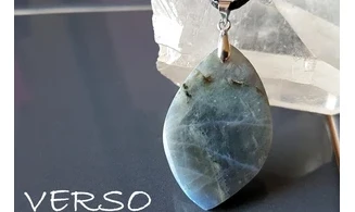 Labradorite Galet 2 pierre pendentif