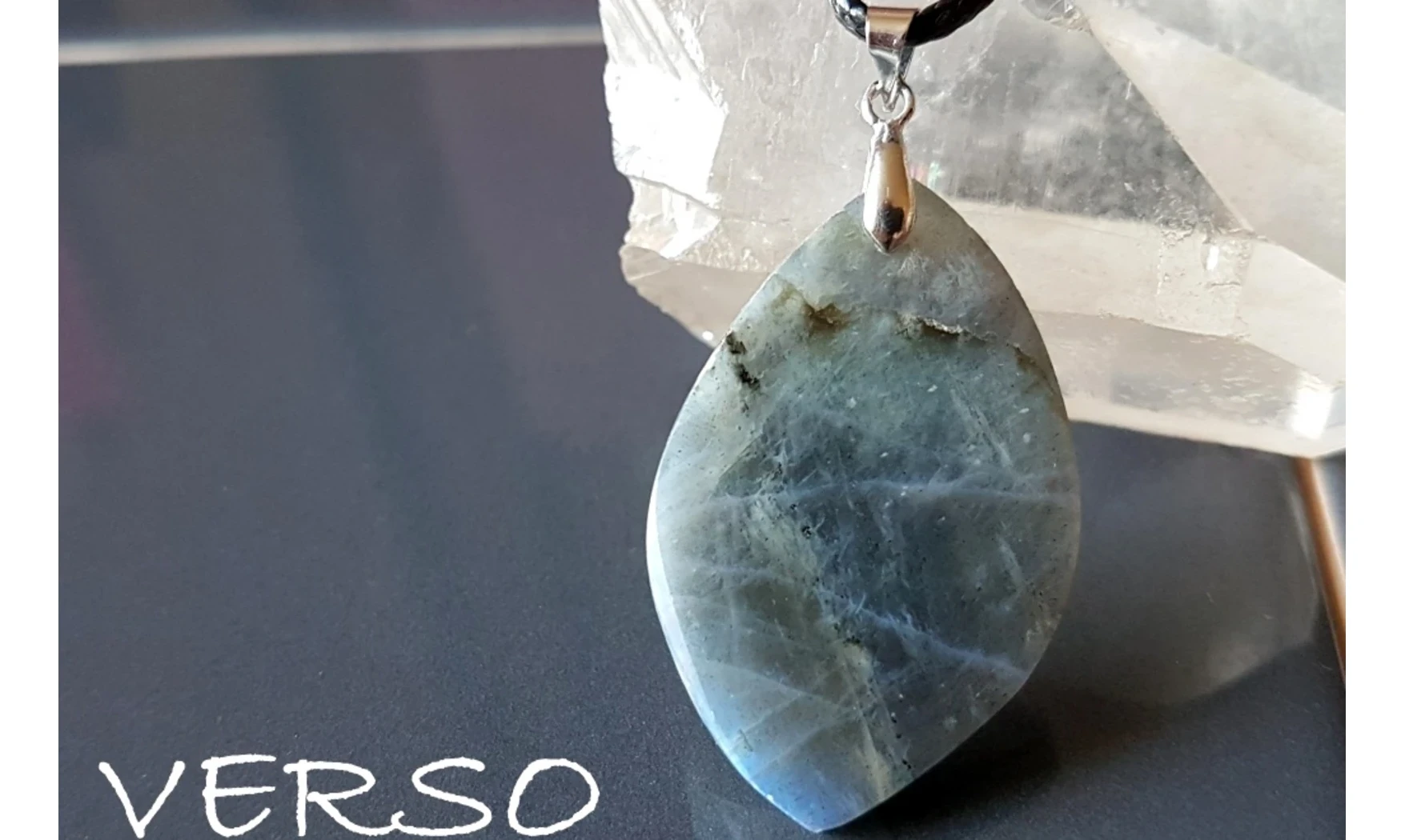 Labradorite Galet 2 pierre pendentif