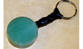 Green Aventurine Keychain Diskus