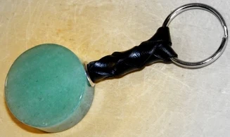 Green Aventurine Keychain Diskus