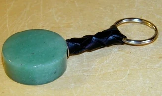 Aventurine verte Discobole porte-clés