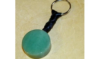 Aventurine verte Discobole porte-clés