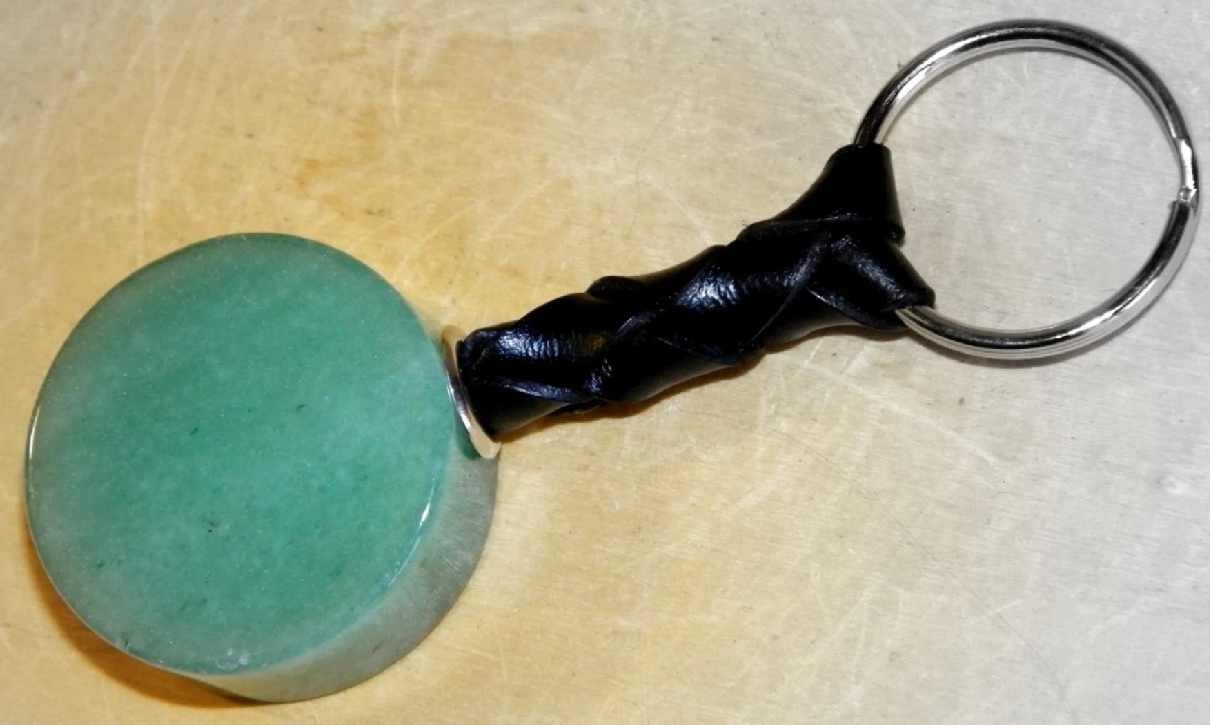 Aventurine verte Discobole porte-clés
