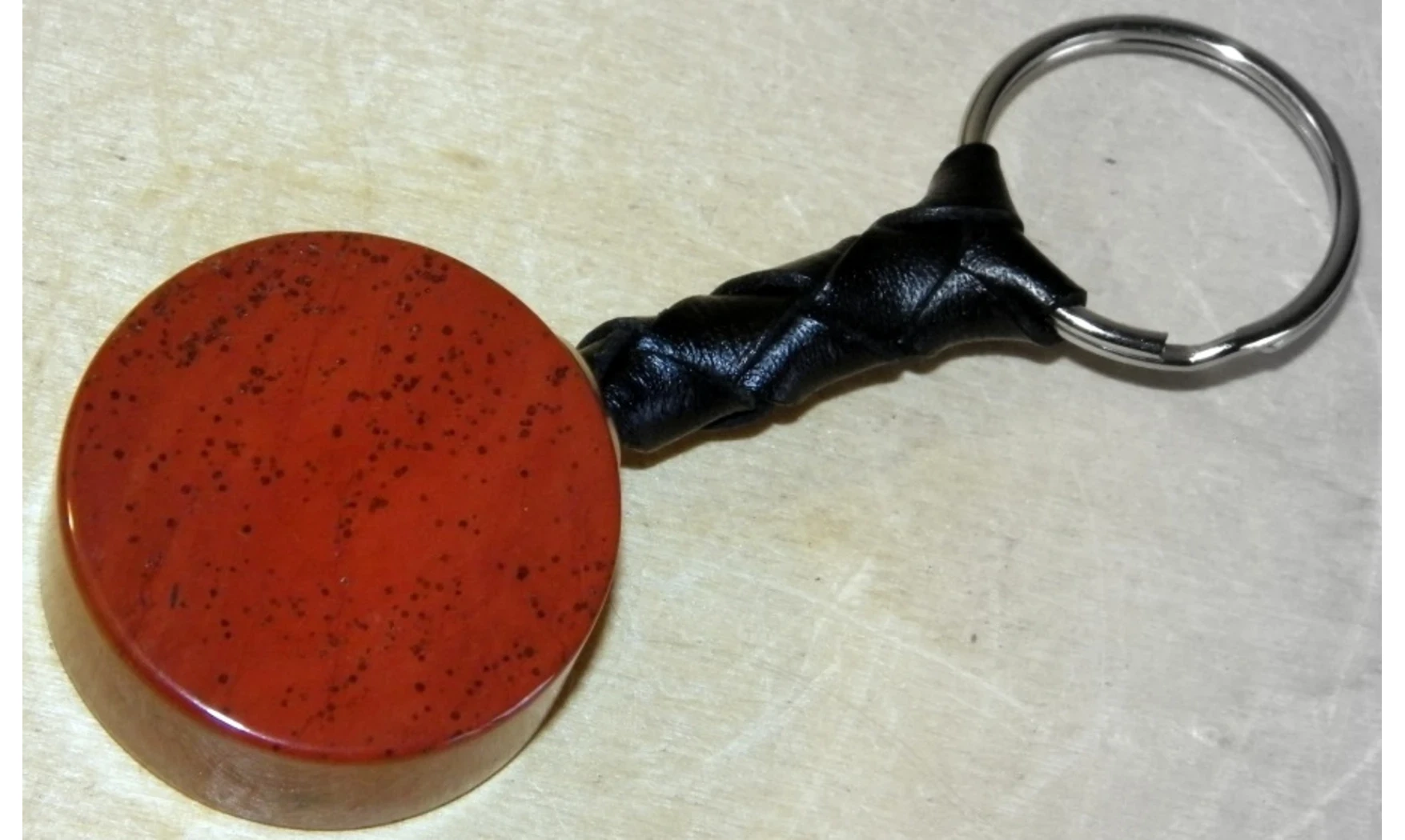 Red Jasper Keychain Diskus