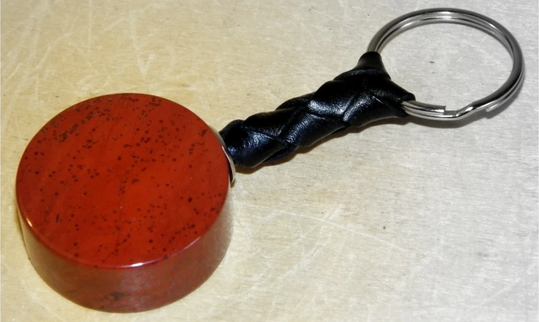 Red Jasper Keychain Diskus