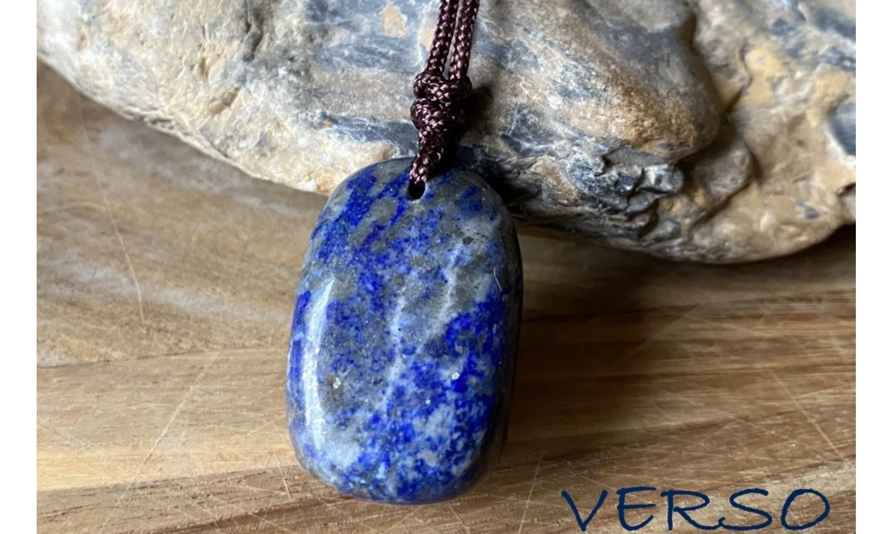 Lapis Lazuli pierre percée 1 pendentif