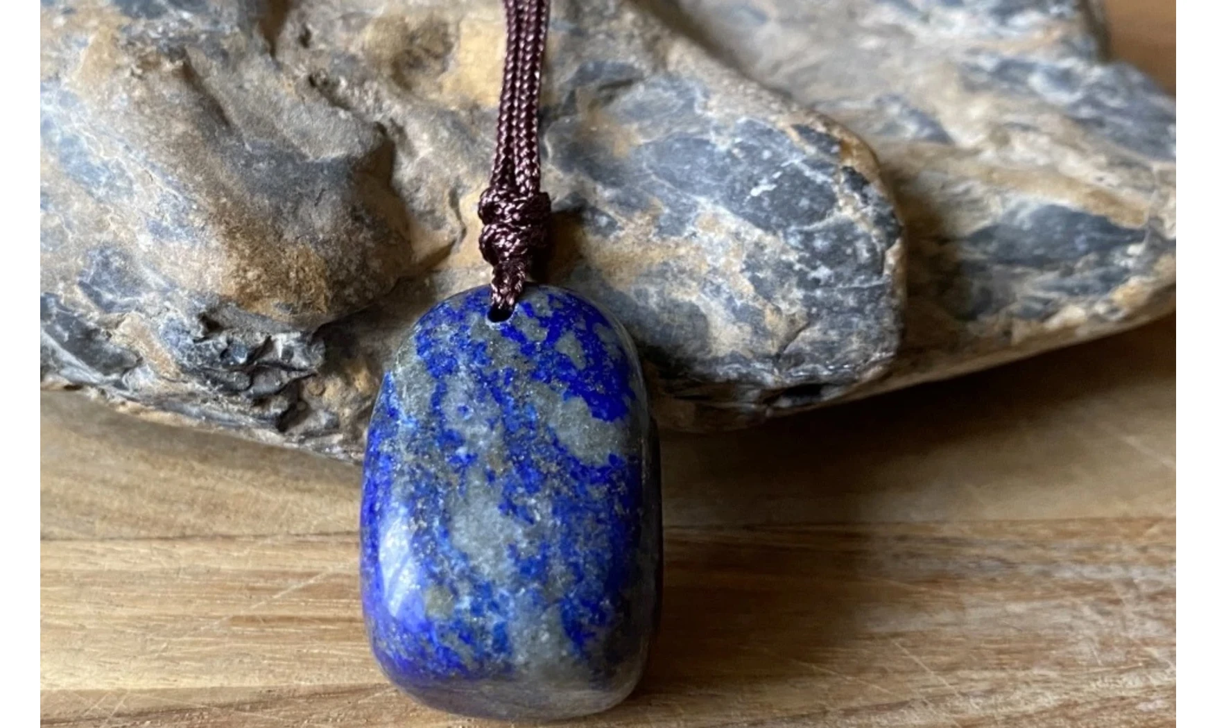 Lapis Lazuli pierre percée 1 pendentif