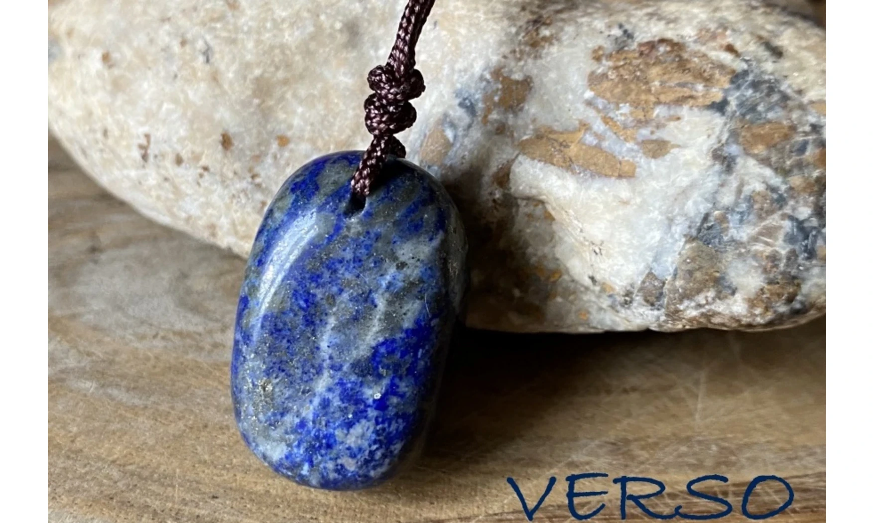 Lapis Lazuli pierre percée 1 pendentif