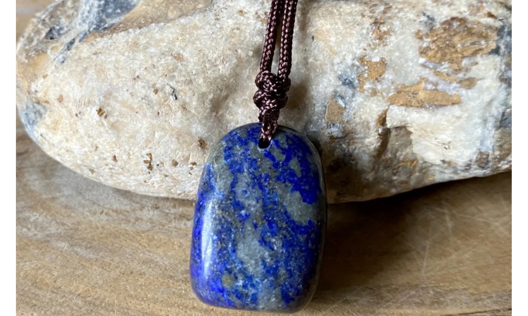 Lapis Lazuli pierre percée 1 pendentif