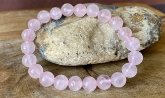 Quartz rose pierres Boules bracelet