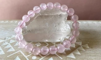Quartz rose pierres Boules bracelet