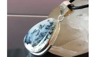 Dendrite Opal & 925 Silver plated