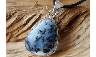 Dendrite Opal & 925 Silver plated